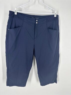 Royal Robbins Women’s Navy Blue Jammer II Stretch Woven Capris Sz 18